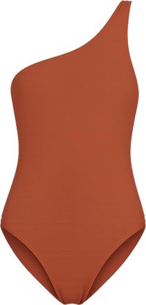 Lido Orange Solid Swimwear