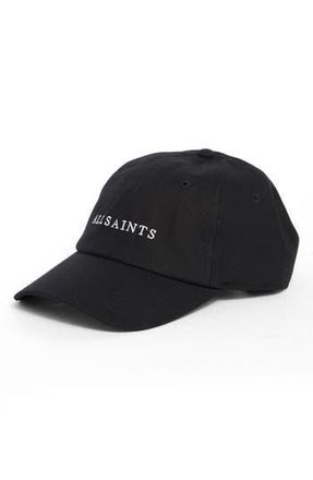 AllSaints Cavalry Twill Baseball Cap in Black 001 at Nordstrom Rack