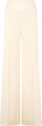 Moschino Wide Leg Pants - Dames - Wijde Broeken - Beige - S - Broeken