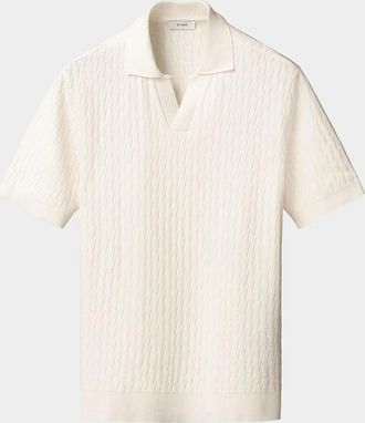 Eton Jacquard Cotton Polo Shirt