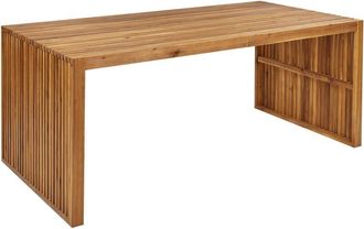 Beliani Beliani - Rustic Garden Dining Table Indoor Outdoor 180 x 90 cm Solid Acacia Wood Sulzano