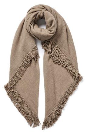 Jane Carr The Chalet Square Cashmere Scarf in Taupe at Nordstrom Rack