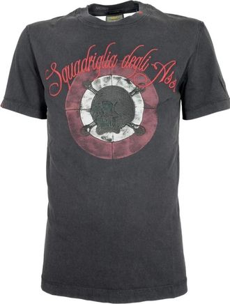 Aeronautica Heren Ace Squadron T-shirt Zwart - Heren - T-shirts - Zwart - M - Katoen - Tops