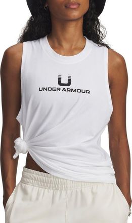 Under Armour Varsity U Tank in White //Black at Nordstrom, Size Xx-Large