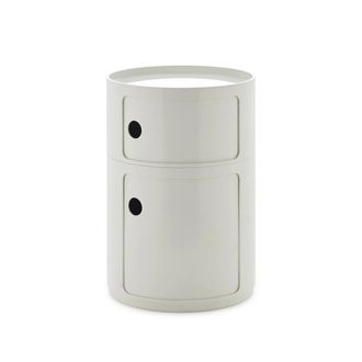 Kartell New Big Componibili 2 Container, H 61,5 cm, weiss