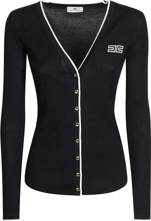 Elisabetta Franchi Cardigans - Dames - Vesten - Zwart - S - Truien & Vesten