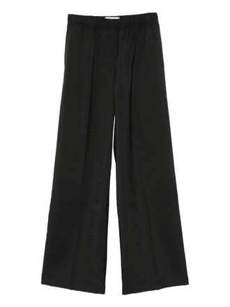 Christian Wijnants elastic-waist front-crease trousers - Black