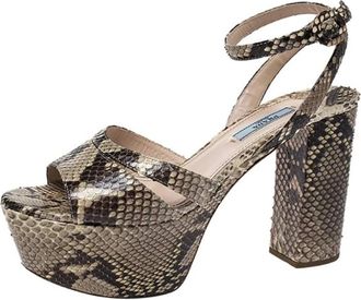 Prada Schoenen, Dames, Veelkleurig, 38 EU, High Heel Sandalen