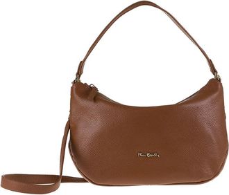 Pierre Cardin Dollaro Schoudertas - Dames - Tassen - Bruin - Maat: ONE Size Katoen