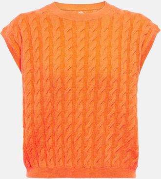 Jardin Des Orangers Cable-knit cashmere sweater vest