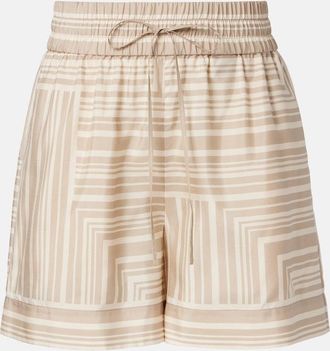 Joseph Laven checked silk shorts