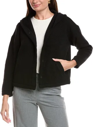 Eileen Fisher Petite Boxy Wool-Blend Jacket