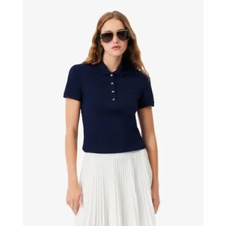 Lacoste Dames, Tops, Blauw, Maat: XS Katoen