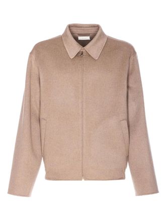 The Row Dantes zip jacket - men - Wool/Cashmere/Silk - 42 - Neutrals