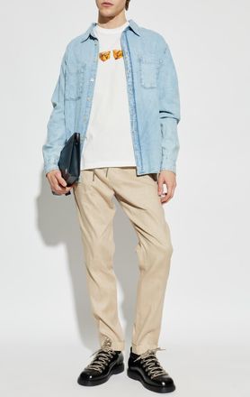 Paul Smith T-shirt With Colorful Print, Mens, White