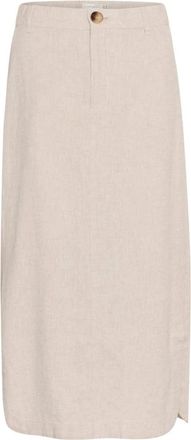 Inwear Zachte Kwaliteit Rok met Zijsplit - Dames - Maxi Rokken - Beige - XS - Rokken