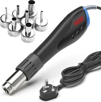 OEM Pistola De Aire Caliente Vers&aacute;til Para Principiantes: 600 W, Temperatura Ajustable (de 100 &deg;c A 500 &deg;c), Flujo De Aire (f01-f10), Calentamiento R&aacute;pido