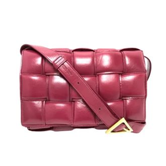 Bottega Veneta Pre-owned Cross Body Bags, female, Pink, Size: ONE SIZE Pre-owned Leather shoulder-bags