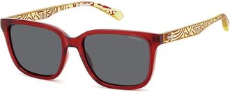 Polaroid Sunglasses, unisex, Red, Size: 49 MM Stylish Sunglasses with Ahy/M9 Design