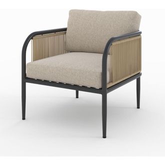 Rendez-Vous D&eacute;co Rendez-vous D&eacute;co - Silla De Jard&iacute;n De Acero Y Tela Beige - Wilo