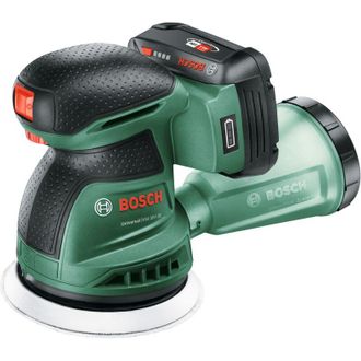 Bosch set de lijadora exc&eacute;ntrica a bater&iacute;a UniversalOrbit 18V-20 (lijado en madera, superficies barnizadas y pintadas de medianas a grandes