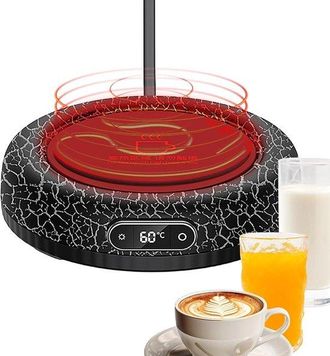 OEM Cafetera De Escritorio - Calientatazas - Mantiene Las Bebidas Calientes - 4 Ajustes De Temperatura - 11,9 X 11,9 Cm - Negra