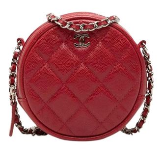 Chanel Pre-owned Vintage Crossbody Bag - Dames - Pre-owned - Rood - Maat: ONE Size Leer