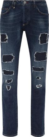Philipp Plein Slim-fit Jeans - Heren - Slim Fit Jeans - Blauw - W33 - Denim - Jeans