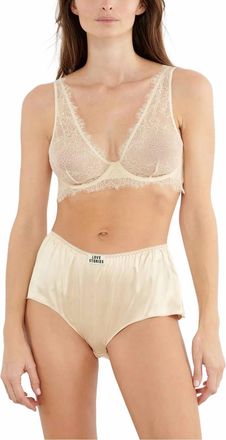 Love Stories Chrissyhigh Waisted Briefs In Off White