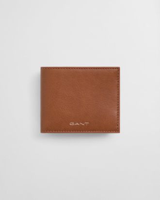 GANT Men Leather Bi-Fold Wallet (ONE SIZE) COGNAC