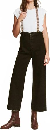 The Great. Seafair Straight Leg Jeans In Black