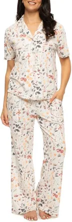 Felina Josephine Floral Jersey Pajamas in Painterly Floral at Nordstrom, Size X-Large