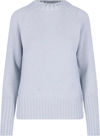 Drumohr Light Blue Merino Wool Crewneck Sweater