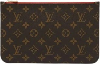 Louis Vuitton Pre-owned Clutches, female, Brown, Size: ONE SIZE Pre-owned Monogram Neverfull Pouch