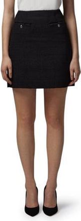 L.k. Bennett Charlee Tweed Miniskirt in Black at Nordstrom Rack, Size 12 Us / 16 Uk