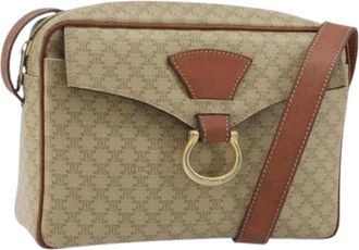 Celine Pre-owned Cross Body Bags, female, Beige, Size: ONE SIZE Pre-owned Vintage Shoulder Bag