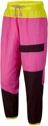 Nike colourblock-design basketball track pants - Pink