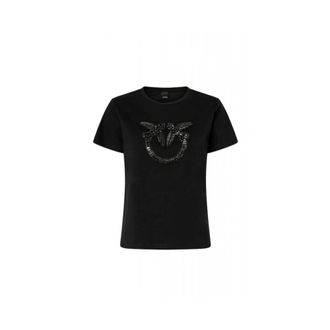 Pinko Mujer, Camisetas, Negro, Talla: M