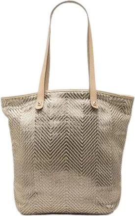 Herm&egrave;s Pre-owned Chennai Tote Bag - Dames - Vintage Shopper - Beige - ONE Size - Leer - Vintage