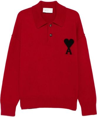 Ami Tops, Heren, Rood, XL, Ami de Coeur Trui