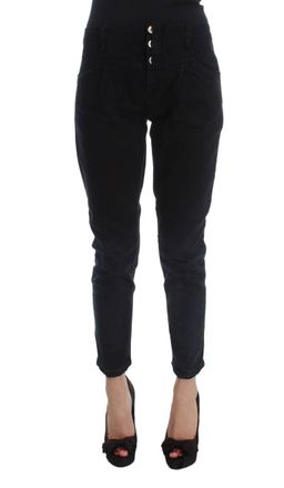 Costume National Cotton Slim Fit Cropped Womens Jeans