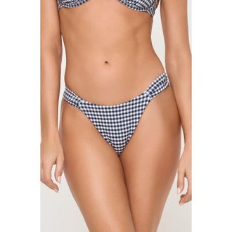 L*Space Dolce Bitsy Bikini Bottoms in Atta Girl Gingham at Nordstrom, Size Medium