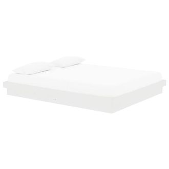 Berkfield Home Beautiful Bed Frame White Solid Wood Pine 160x200 cm