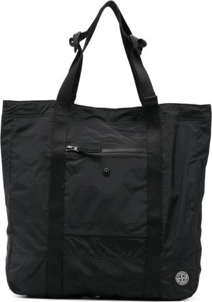 Stone Island Bum Bag - Heren - Shoppers - Zwart - ONE Size - Nylon - Tassen