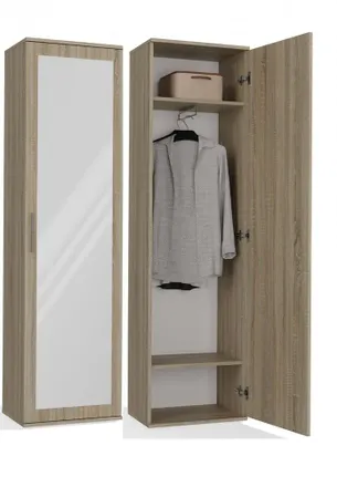 OEM Armario De Recibidor Con Espejo, Roble Sonoma - Moderno, Funcional, Fabricaci&oacute;n Polaca