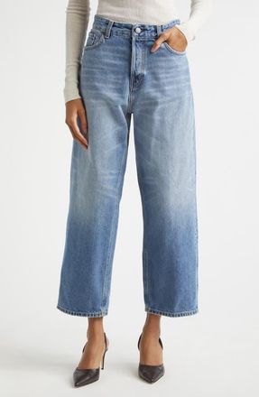 Haikure Relaxed Fit High Waist Jeans in Nordic Blue at Nordstrom, Size 28