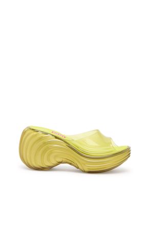 Diesel Platform mule in Melflex - Sandals - Woman - Yellow
