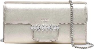 Jimmy Choo London Gold Bing Chain Wallet