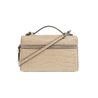 Tory Burch Slim Romy Croc-Embossed Top Handle Bag - female - Tory Burch - Handbags - Beige - ONE SIZE - Bags