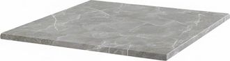 Oviala Tablero cuadrado laminado 60 x 60 cm m&aacute;rmol gris